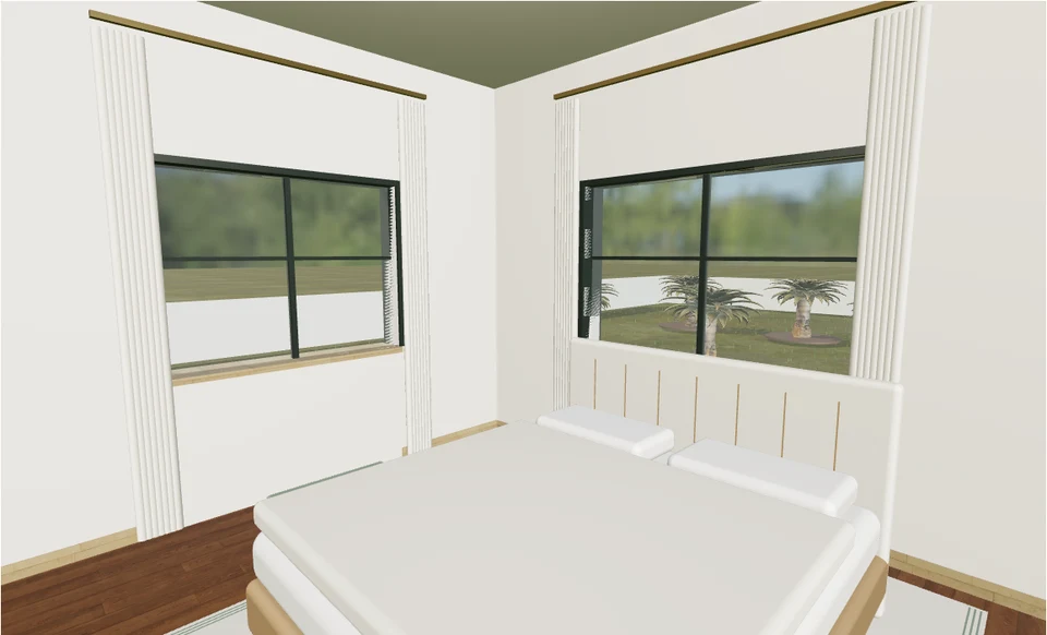 P01.1 Primary bedroom 3D scene capture